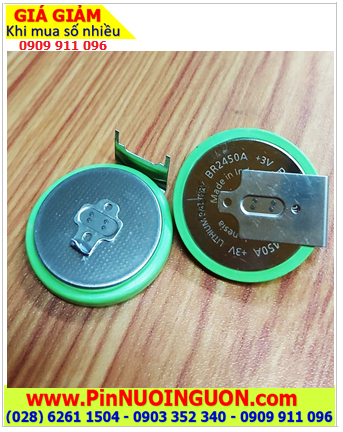 Pin CMOS BR2450A/GBN, Pin nuôi nguồn CMOS lithium 3V Panasonic BR2450A/GBN /Xuất xứ Indonesia